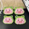 Cartoon Frog & Pink Pig Plush Brooch - DIY Clothing, Bags, Shoes, and Socks Decoration