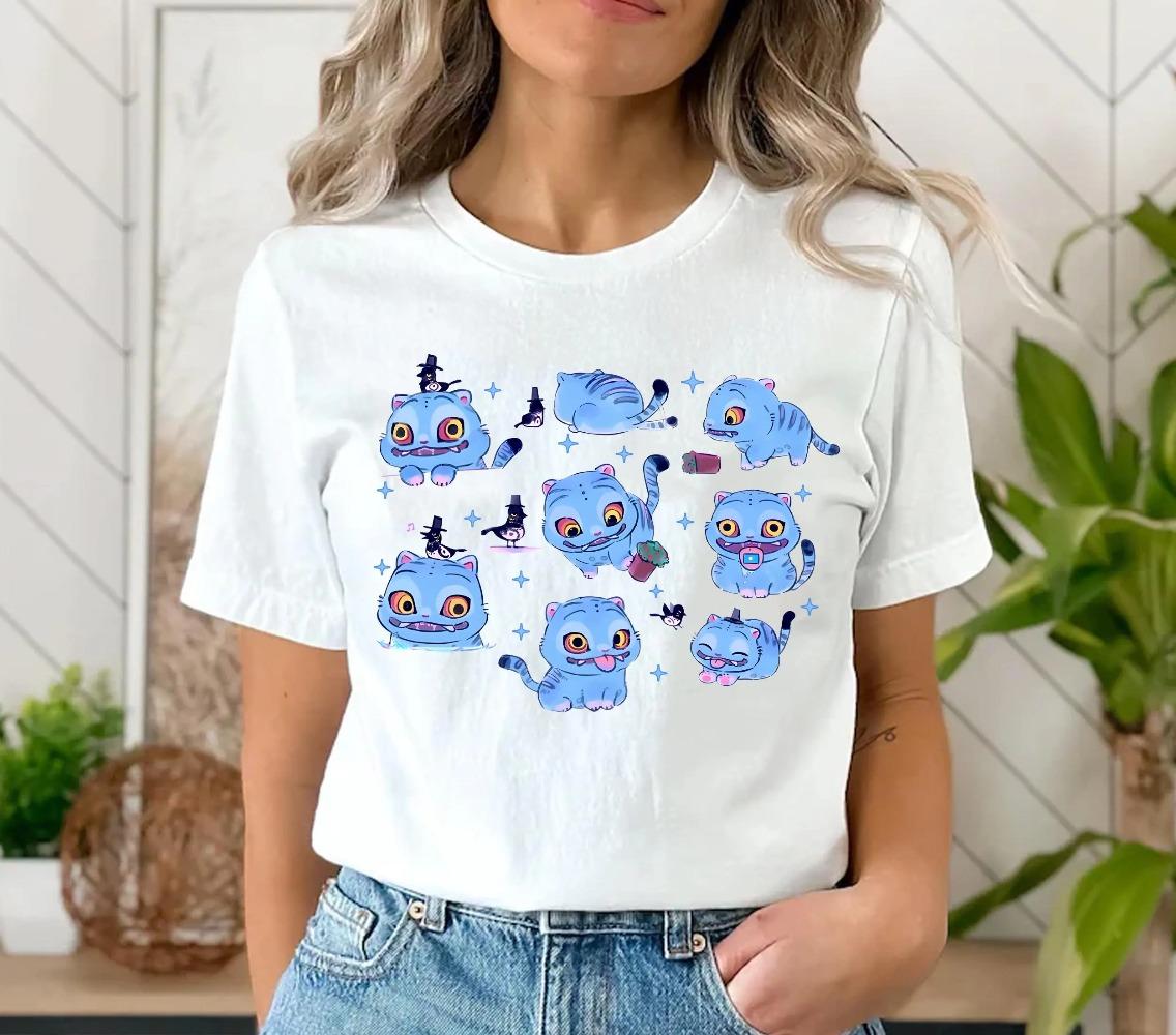 Футболка Demon Hunter Tiger Футболка Derpy The Tiger And Bird Demon Hunter Tiger Футболка Охотники Тигр Фан Кпоп Саджа Бойс Футболка Охотники на демонов XL