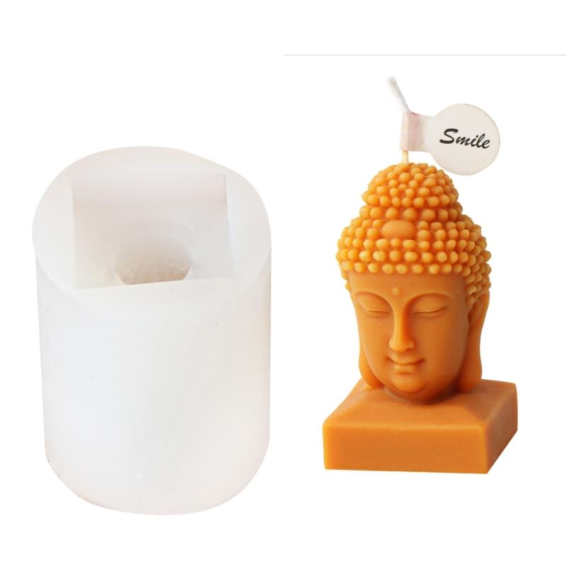 

Religious Candle Silicone Mold 3D Buddhas Candle Mold for Making Candle Soap Plaster Desk Ornament Home Decoration