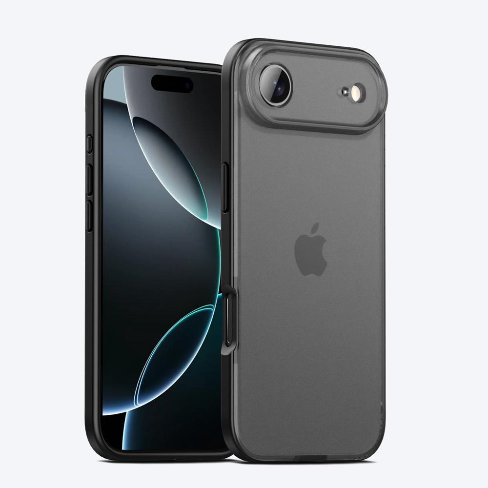 KEYSION Transparent Matte Case for iPhone 17 Air Translucent Soft Silicone+PC Shockproof Phone Back Cover for iPhone 17 Air 2025