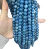 7A Blue Apatite Round Loose Beads for DIY Jewelry & Bracelet Making