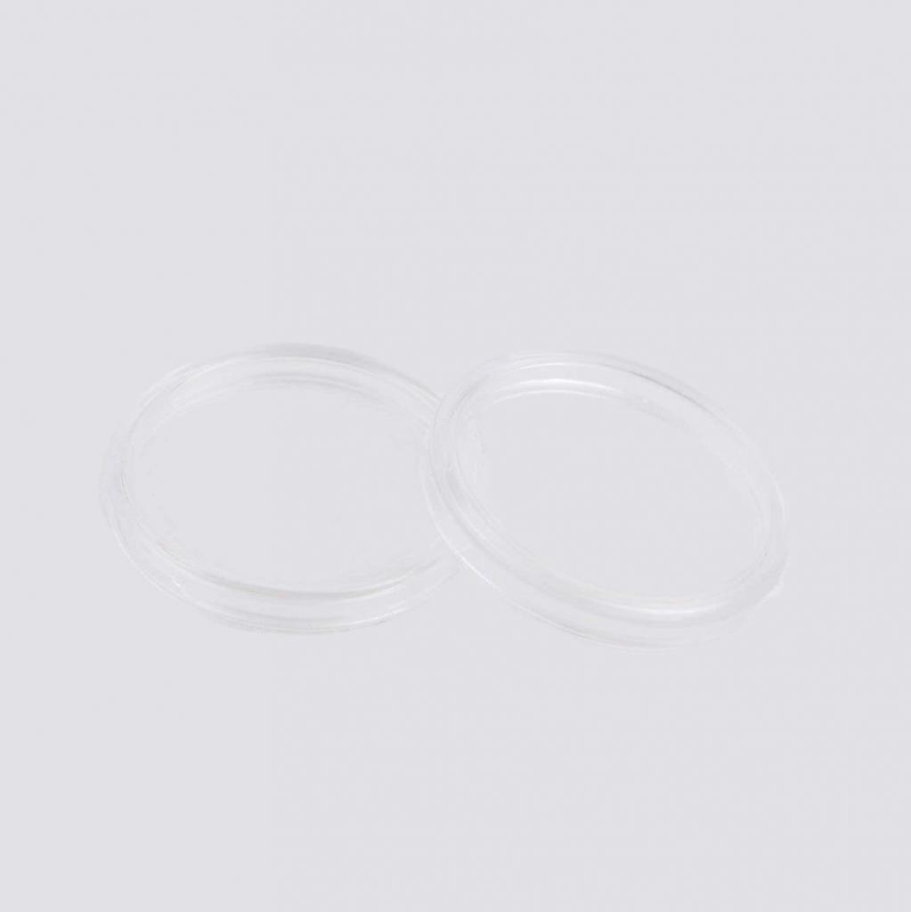 100x. Transparent Coin Capsules Coin Case Holders 25mm Container Storage Box New