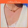 Choker Pearl 17km Asymmetric Fashion Necklace For Women Bohemian Trendy Gold Heart Chain Necklace Jewelry Gift