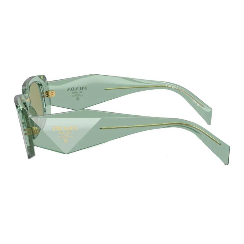 Prada Logo Design Irregular Shape Sunglasses Women sunglasses Green PR17WS11R10E