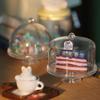 Plastic Elevated Cake Serving Tray For Miniature Room Decoration Cake Shop Simulation Display Tray Decorative Accessory