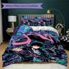 Solo Leveling Pattern Bedding uilt Set uilt Cover Pillowcase Home Decoration Birthday Gift (1 * duvet cover + 2 * pillowcase without core)170