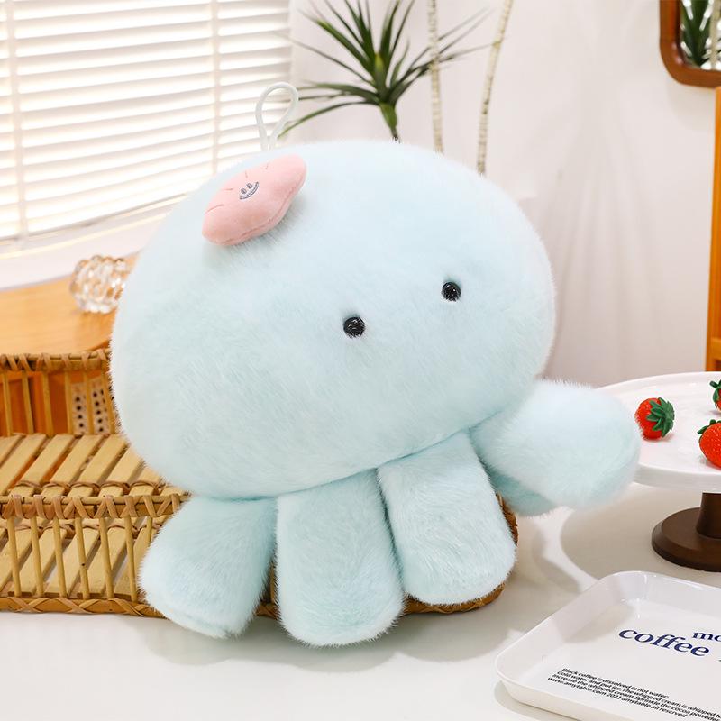 Jellyfish Plush Toy: Soft Marine Animal Octopus Pillow for Bedside or Gift