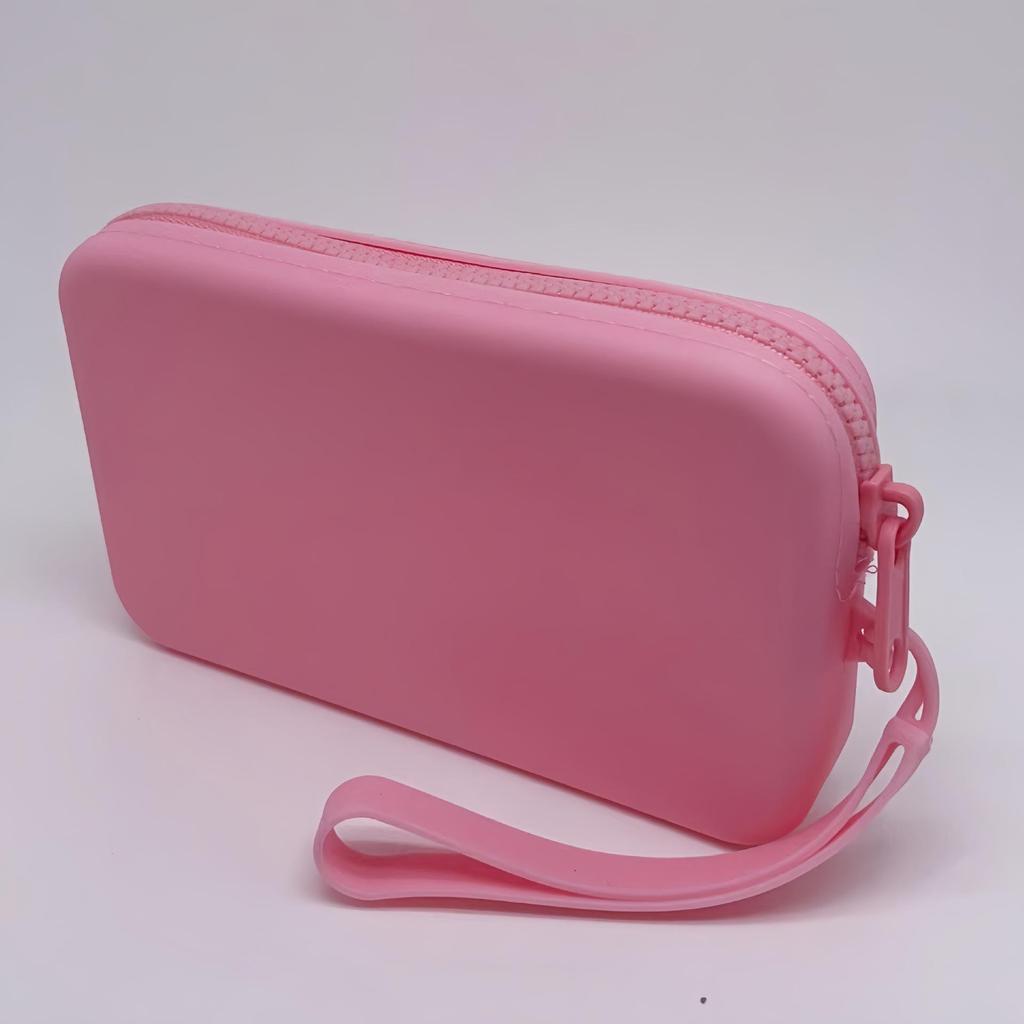 Silicone Zipper Bag: Compact Waterproof Cosmetic and Passport Pouch