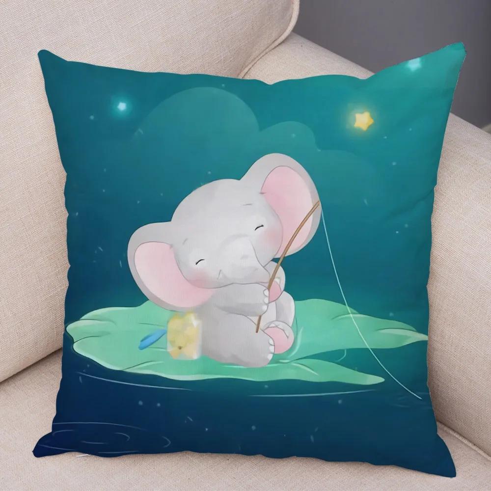 Cartoon Animal Lion Decorative Pillowcase Office Living Room Car Ornaments Home Pillowcase