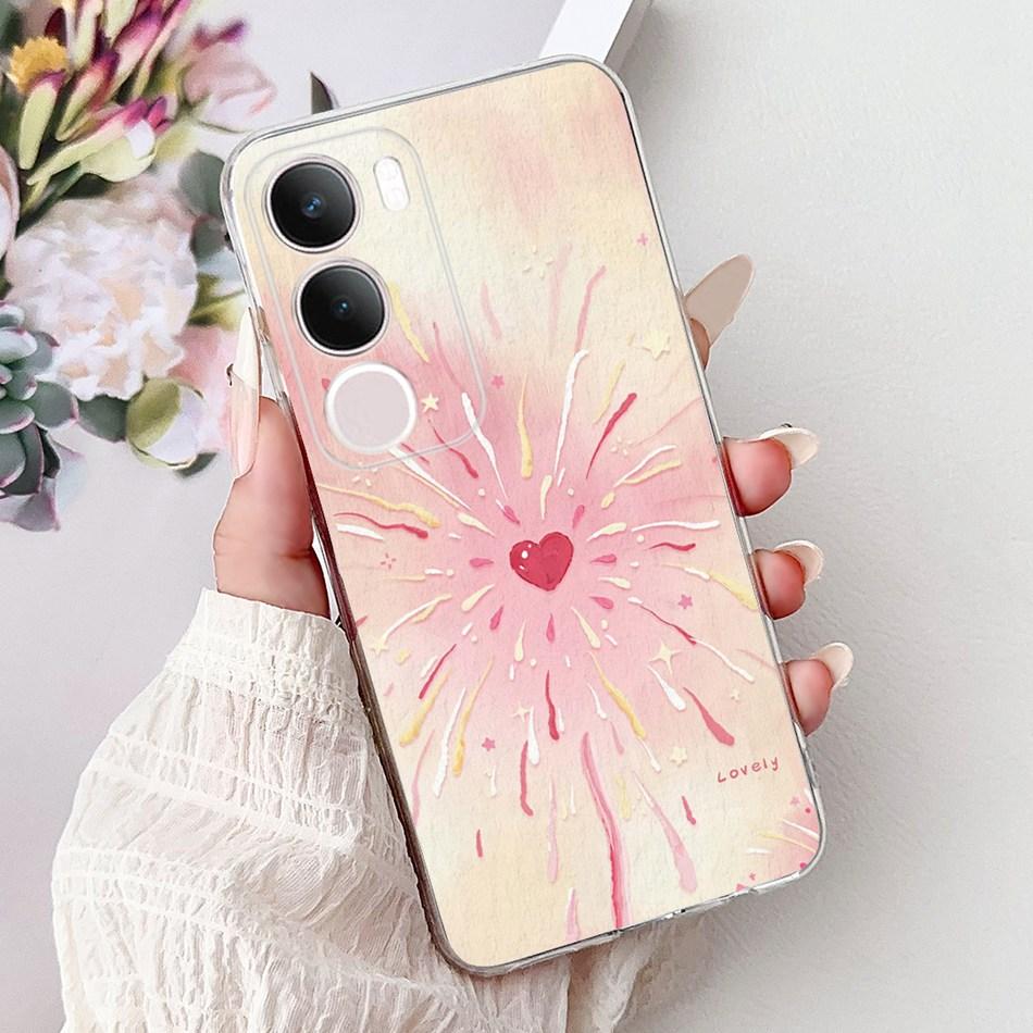 For Vivo Y19S V2419 Elegant Floral Butterfly Painting Phone Case For Vivo Y19s Y 19S 4G Soft Silicone TPU Cases