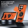 KEYSION Magnetic Phone Case for Samsung Galaxy S25 S26 Ultra S26+ S25 FE Slide Camera Protection Upright Kickstand Ring Shockproof Cover