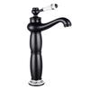 Vintage Copper Basin Faucet Modern Single Hole Bathroom Sink Faucet Tall and Short Two Styles Bathroom Basin Faucet