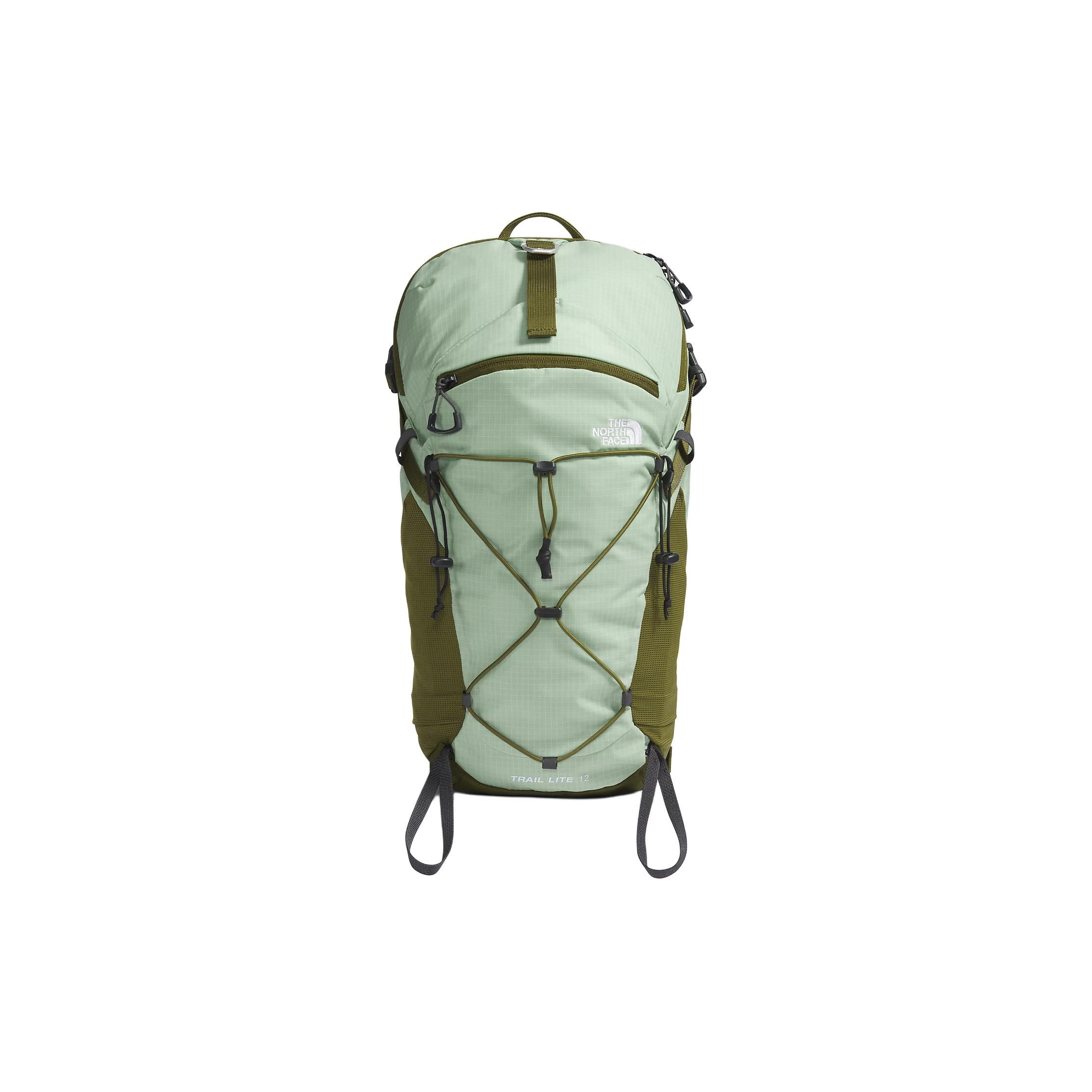 

The North Face Рюкзак для активного отдыха Trail Lite 12 л С принтом на передней части и застежкой-молнией Женские рюкзаки Оливково-зеленый NF0A87CB-SOC Mist Sage Green+Forest Olive