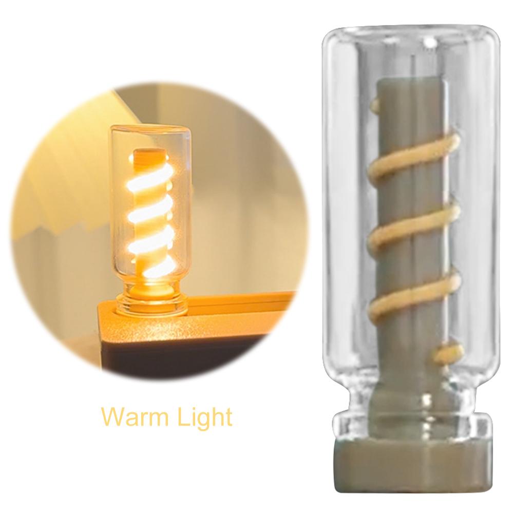Press Lever Ejection Night Light Atmosphere Light Edison Bulb Relieve Stress Lamp Filament Magnetic Ambient Light Home Decor