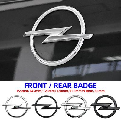Car Logo Front Grill Emblem Badge Hood Trunk Rear Logo Badge Emblem Black Silver Tone Compatible with For Car Accessories