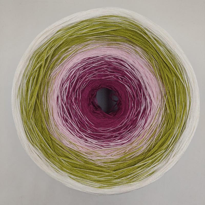 300g Mercerized Cotton Yarn Gradient Color Long Section Dyed Hand Wound Mixed Strand Cake Thread DIY Hand Knitted Shawl Scarf