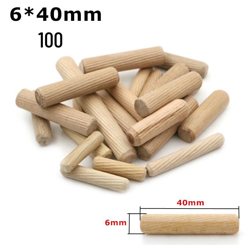 FURONGHUA Round Wooden Dowel Pins for Woodworking