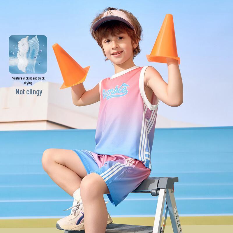 Montagut Boys  Summer Letter Print Sleeveless Set 170