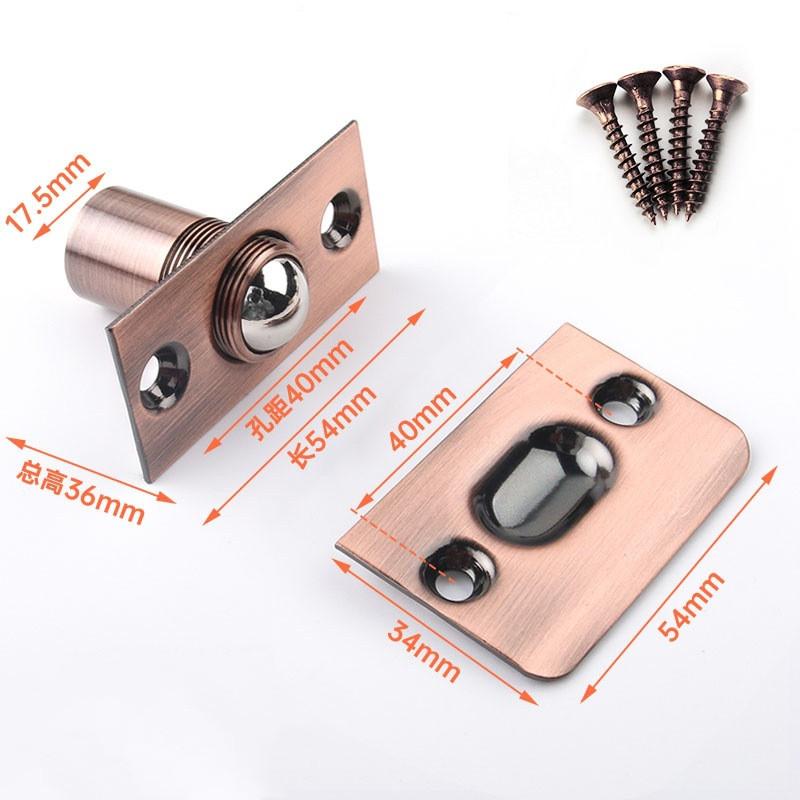 Door Stop Magnetic Door Stopper for Bathroom KTV Stainless Steel Closet Door Spring Ball Catch