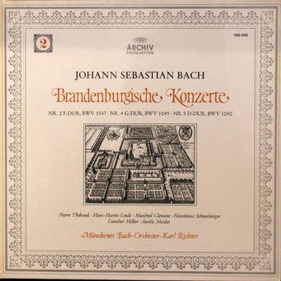 LP Record JOHANN SEBASTIAN BACH MUNCHENER BAC - Brandenburgische Konzerte (2) (Nr.  198488 Archiv Produkti Germany Classical Used