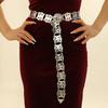 Silver Ethnic Style Belt Traditional Dance Dress Belt Chains Metal Waist Chain  Party Decoration