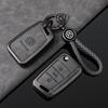Car Alloy Leather Remote Key Case Fob Cover Holder Shell for VW Volkswagen Golf 7 MK7 Tiguan MK2 T-roc T-cross Auto AccessoriesNI5