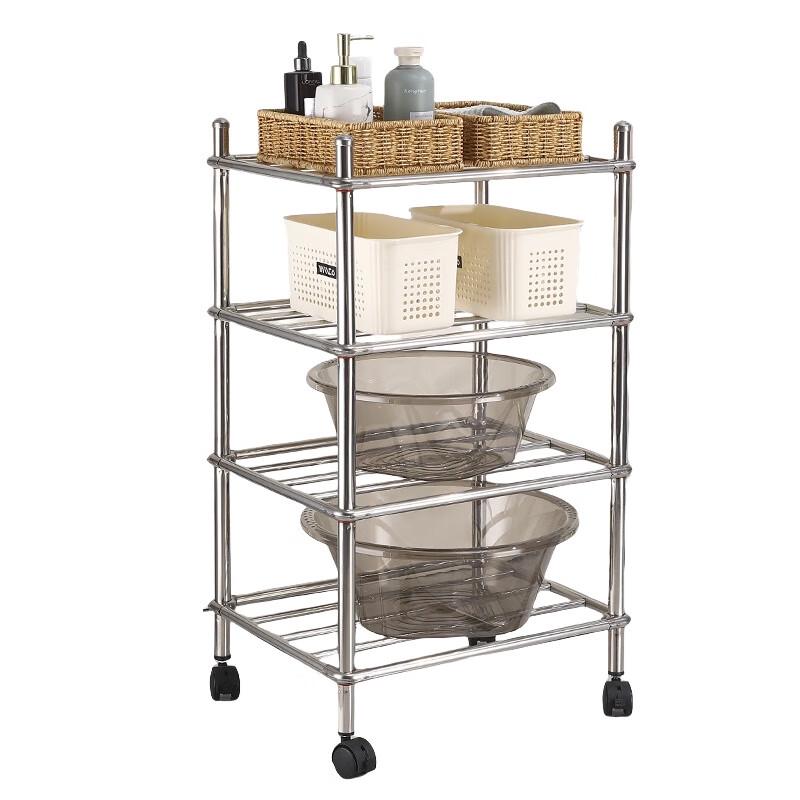 Yingbang Multi-layer Bathroom Storage Shelf with Wheels