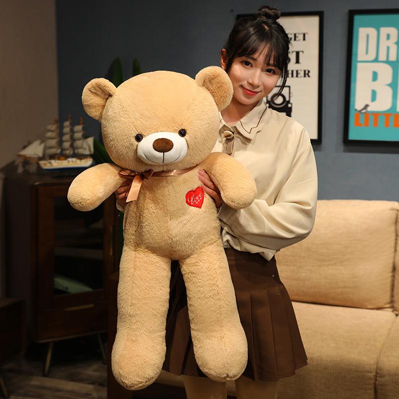 Kawaii Giant Love Teddy Bear Plush Toys Dolls Soft Stuffed Animal Bear Plushie Birthday Valentine Gift for Girls Women Kids
