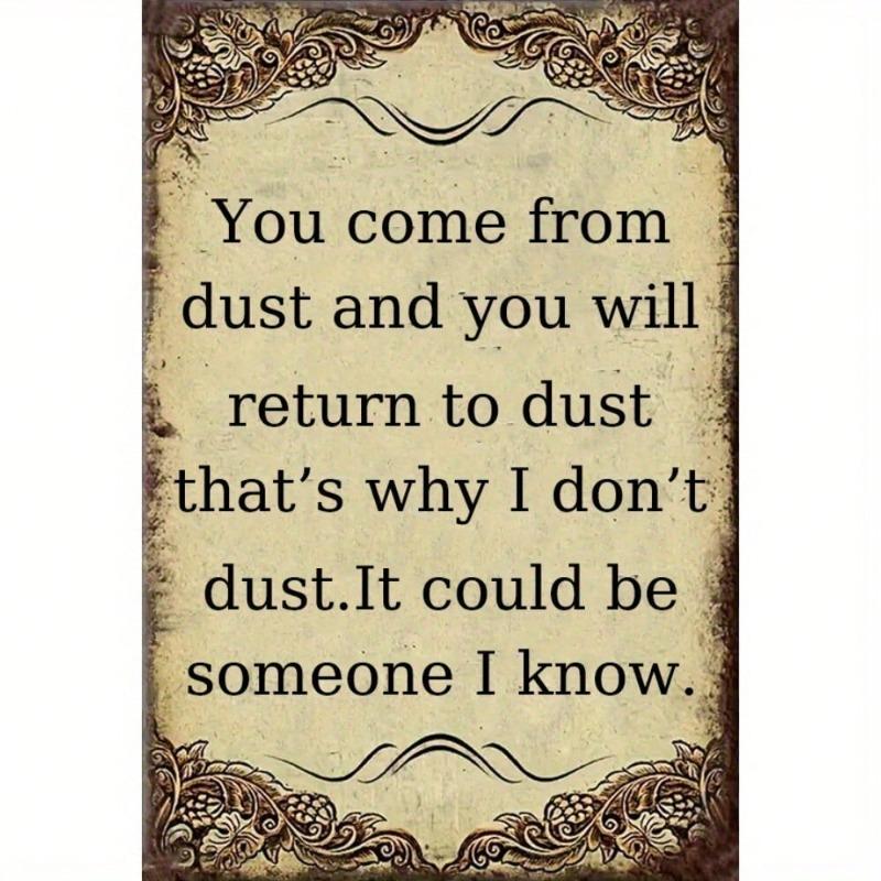 Decorative Metal Wall Sign 20x30cm