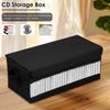 Large Capacity CD Package Portable CD DVD Case Nonwoven Fabric Storage Bag with Lid for Home Office Car CD Box Accessories