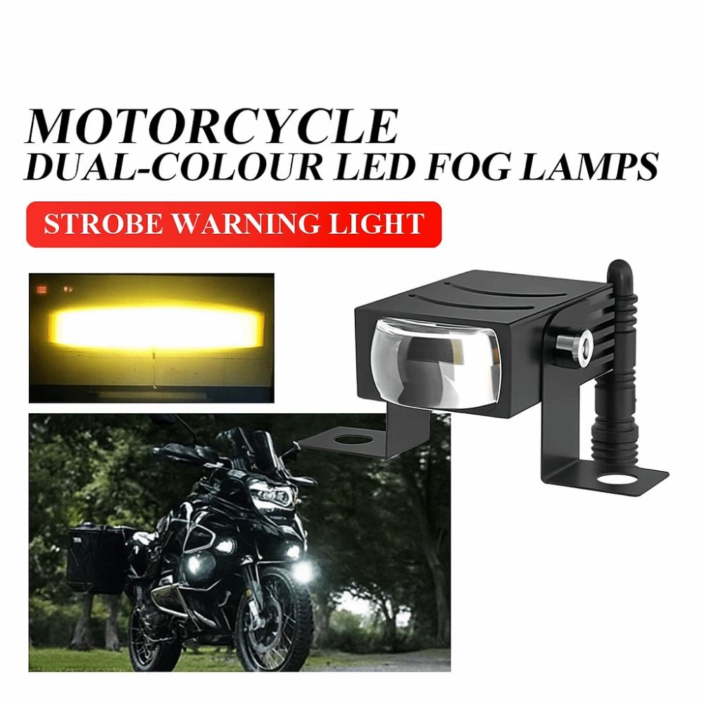 Two-Color Motorcycle Spotlight Waterproof Automotive Headlamps  Motorcycle Work