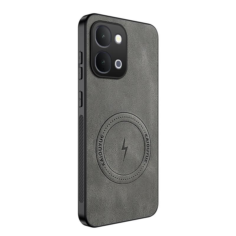

Magnetic Genuine Leather Case for Vivo Y500i/Y31D - Men s Full Lens Protection vivo Y500i