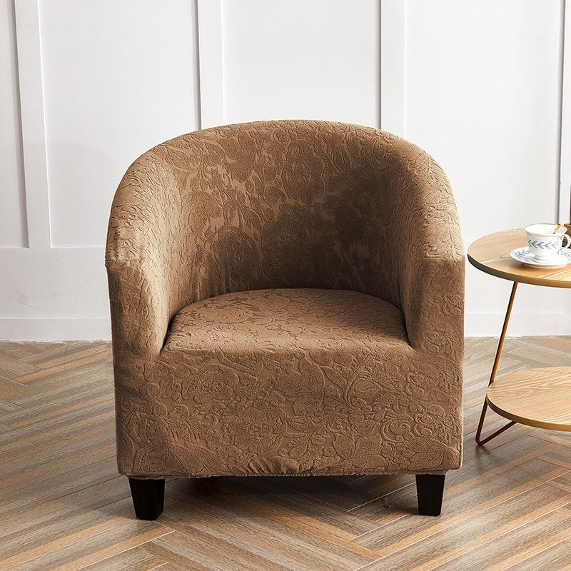 

Polyester Club Chair Covers for Armchairs Stretch Sofa Slipcovers Removable Sofa Couch Cover for Bar Counter Room Reception Univesal