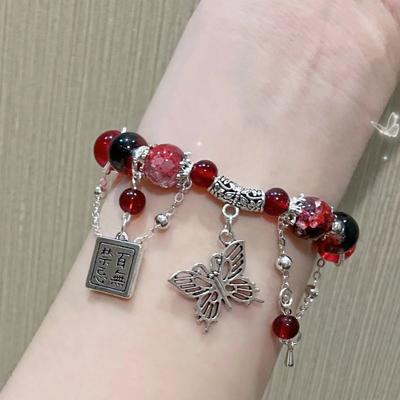 Anime Tian Guan Ci Fu Hua Cheng Xie Lian Bracelet Hand Chain Cosplay Butterfly Beads Chain Hand Jewelry Women Accessories Gift