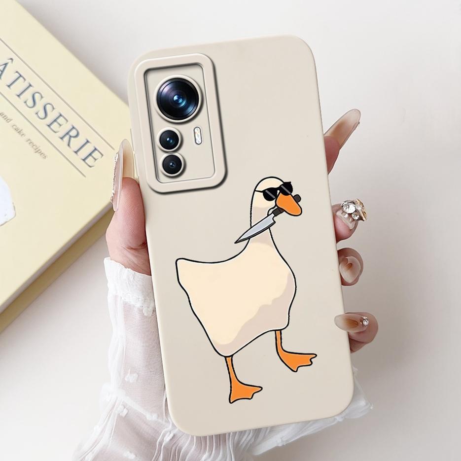 For Xiaomi 12T Pro Case Cute Cartoon Fashion Painted Cover Soft Silicone Phone Case For Xiaomi Mi 12T Pro Mi12T 5G Fundas Bumper