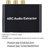 4K HDMI ARC Audio Extractor ARC To SPDIF Coaxial L/R Stereo 3.5mm Jack Audio Adapter Return Channel Converter for HDTV Amplifier