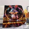 1PC Bugs Bunny Print Flannel Blanket, High quality Comfortable for All Seasons, Home Decor, Warmth and Comfort, Perfect for Christmas Gifts