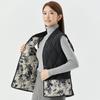 Women's spring and autumn four seasons warm light and medium fashion casual threaded collar outer wear cotton vest
