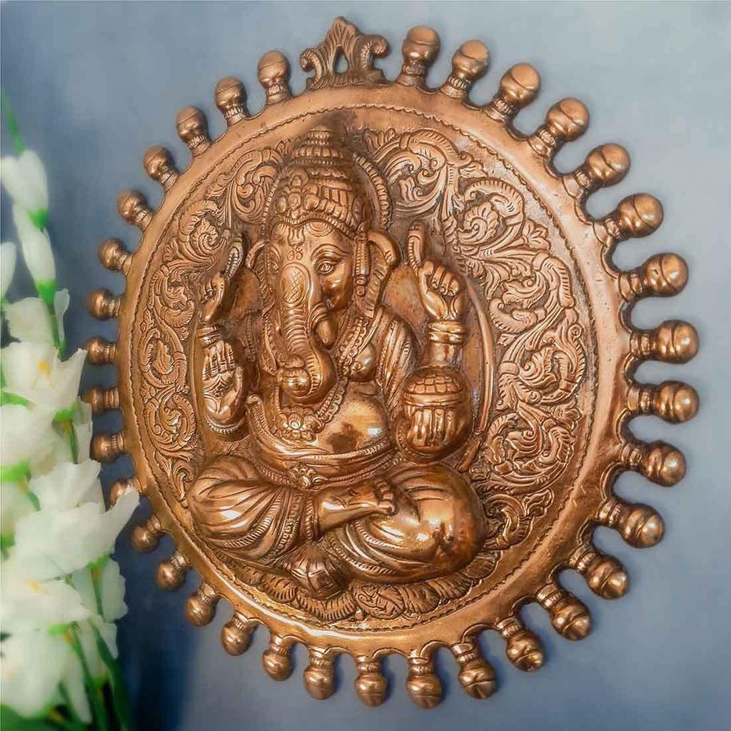 Ganesh Wall Hanging Religious Decor for Home Entrance | Pooja Ghar |Gifts & Festivals