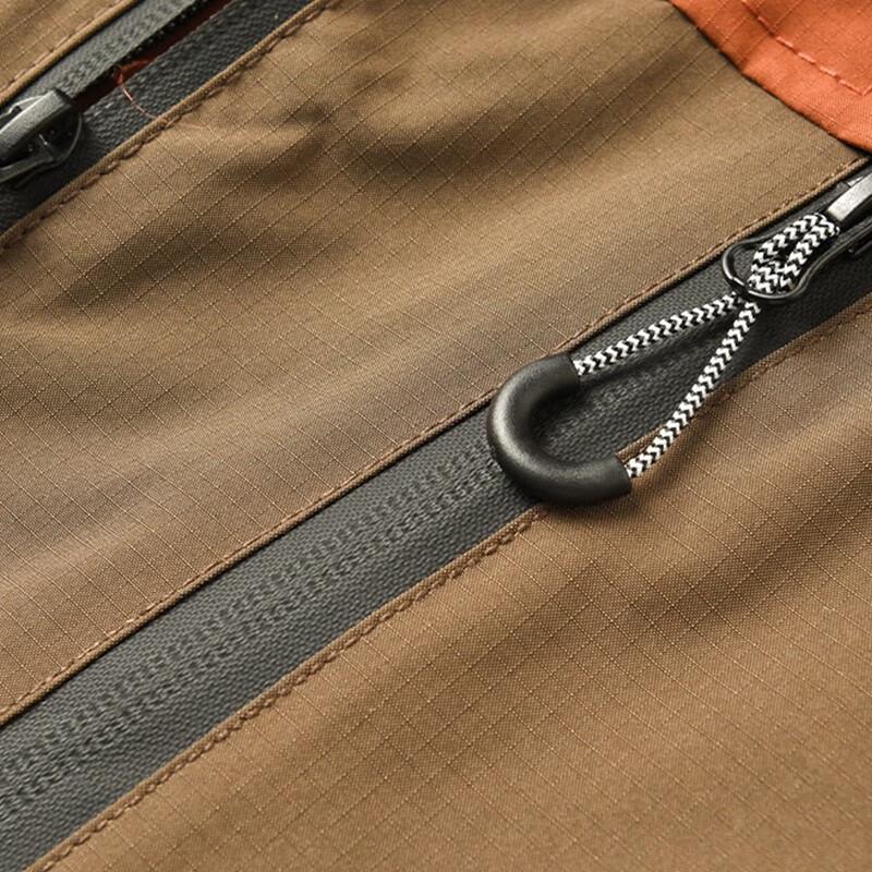 Maoren Men's Autumn/Winter Hooded Waterproof Fleece-Lined Outdoor Jacket