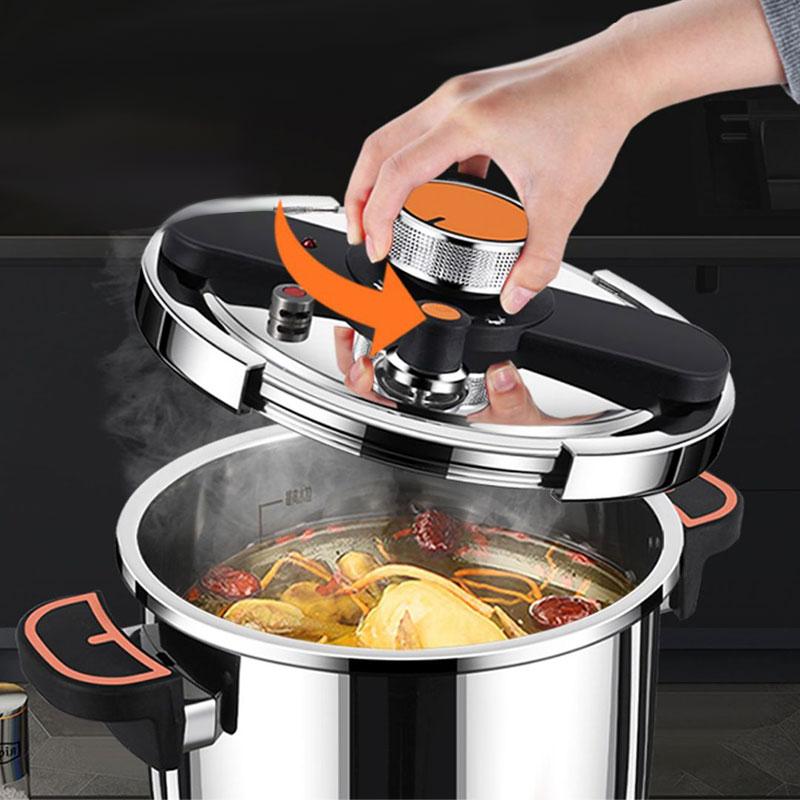 4L/6L Pressure Cooker Stainless Steel Explosion-proof Pressure Pot Cooking Pressure Cooker Easy Use Induction Kitchen Cookware