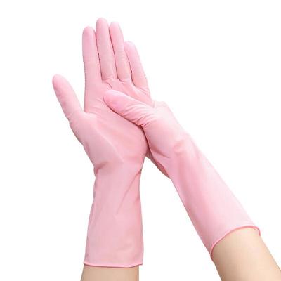Jieruikang 12-inch Pink Nitrile Disposable Gloves