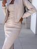 Hot Selling Autumn Winter New Style Strappy Dress Outerwear Top Set Women's Clothing