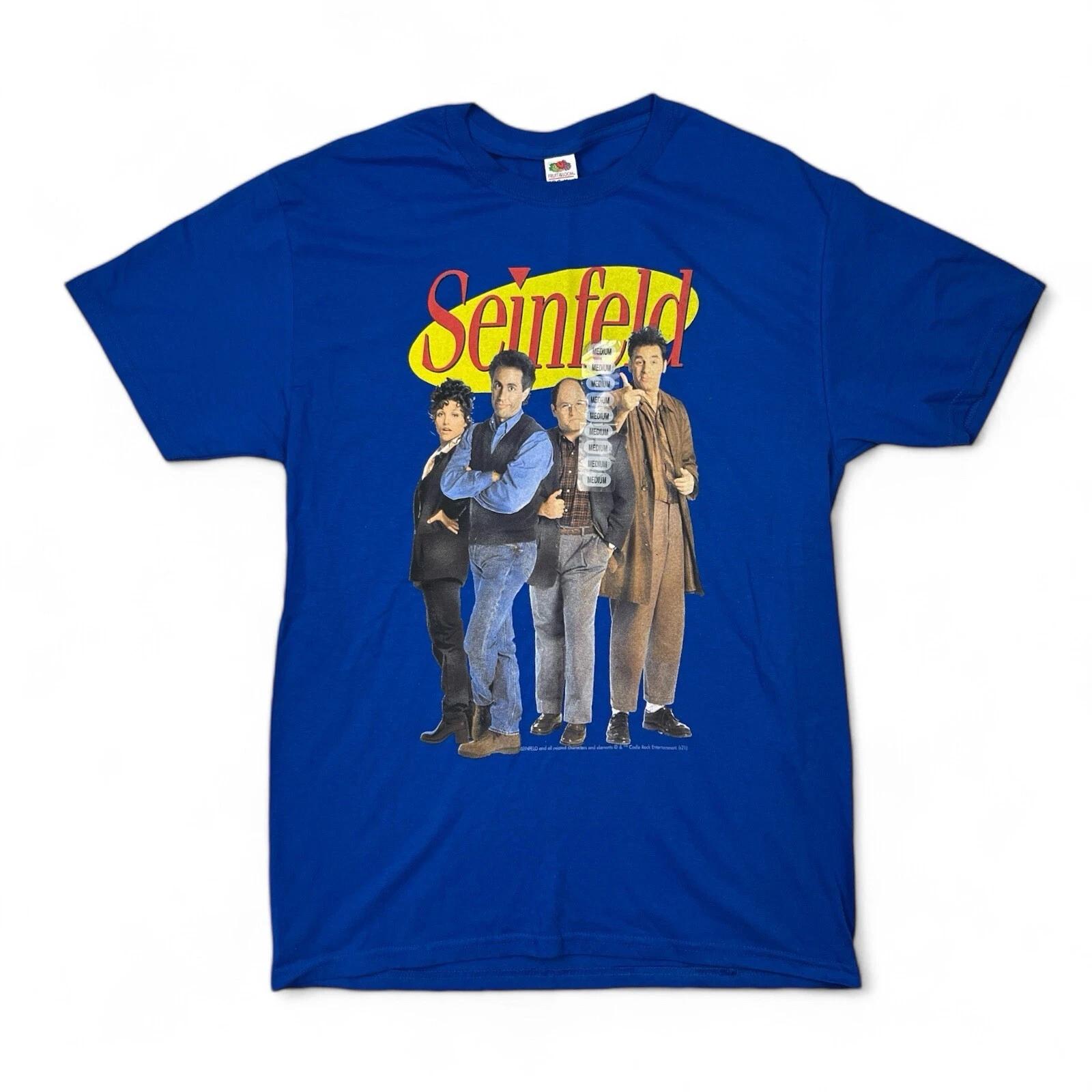 Seinfeld Cast ’s Medium Blue Graphic T-Shirt NWOT 150