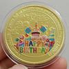 Collection Coin Lucky Happy Birthday Commemorative Coins Happy Birthday Gift Good Luck and Happiness Medal