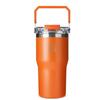 CARRY BOTTLE Dual Flow Top Handle Straw Tumbler 630ml Vacuum Stainless 2-in-1 Bottle Stainless Tumbler