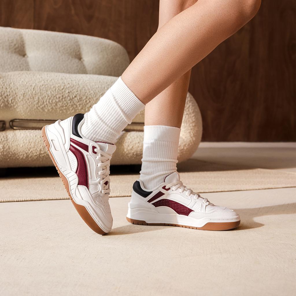 New LiNing Moon White 2.0 Anti Slip And Wear Resistant Breathable Low Top Skateboard Shoes Women's White Red AGCU276-1