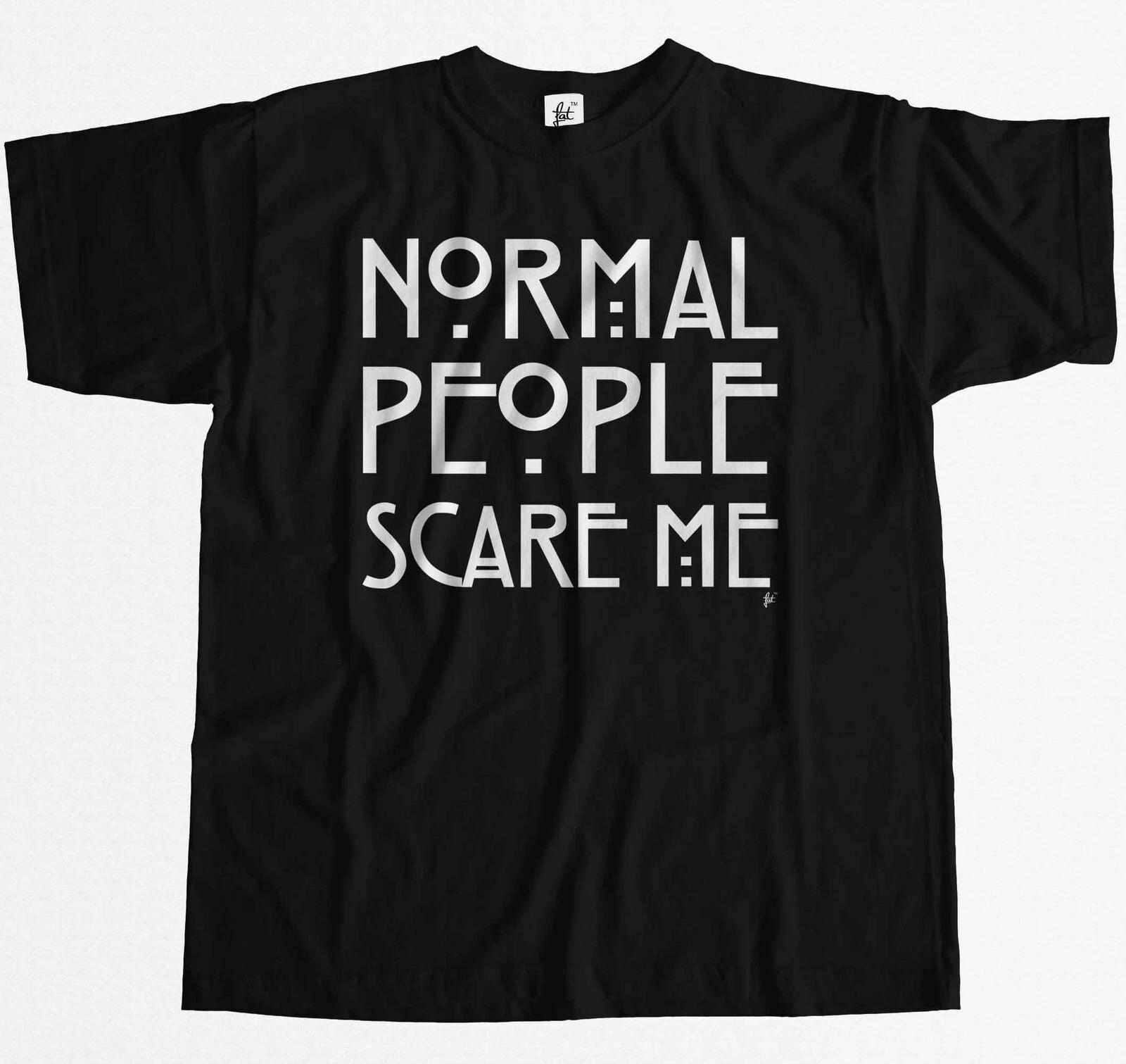 Normal People Scare Me Horror Story Big Bang Mens T-Shirt L