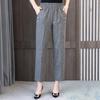 Plus Size L-6XL Summer High Waist Pants Women Elastic Waist Cotton Linen Long Trousers Summer Basic Bottoms