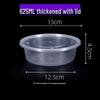 Homeglen 625ML Round Disposable Plastic Food Containers with Lids